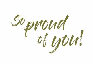 So proud of you! Gold Script - 60mm x 90mm OASIS® Florist Cards