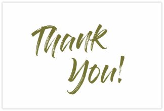 Thank you! Gold Script - 60mm x 90mm OASIS® Florist Cards