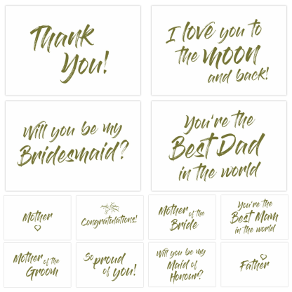 Dad Gold Script Text You're the Best Dad in the World Gold Script - 60mm x 90mm OASIS ...