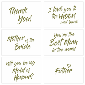 Gold Script OASIS® Florist Cards