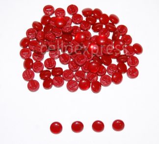 Red Mushroom Buttons - 10mm