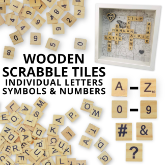Scrabble Tiles - Wooden