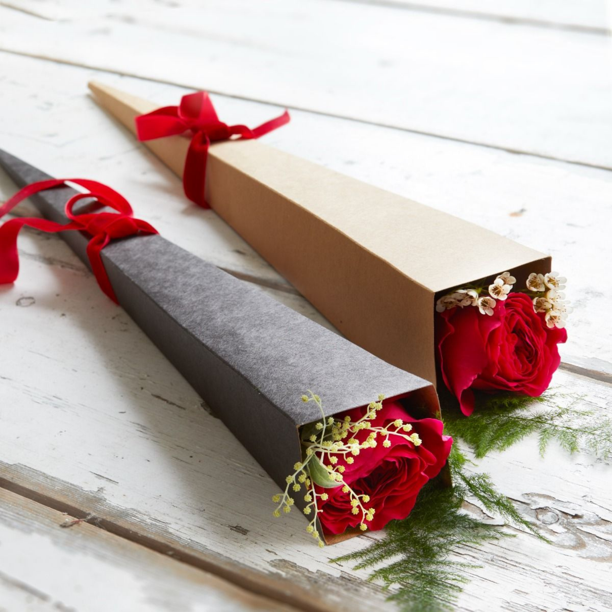 Brown Mila Rose Single Flower Cones - 54cm - OASIS® Flower Sleeves - Image 3