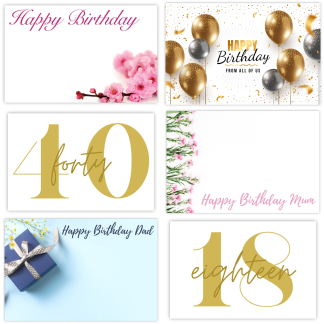 Birthday Florist Cards