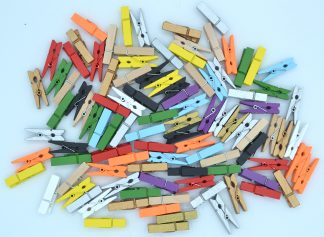 35mm Mixed Mini Wooden Pegs