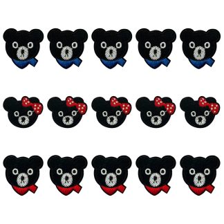 Small Bears Set of 15 (Set 08) - Sew/Iron On Embroidered Patches