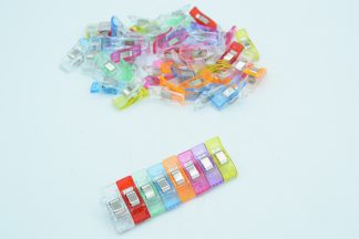 27mm Multicoloured Plastic Sewing Clips for Quilting Sewing Knitting Crochet