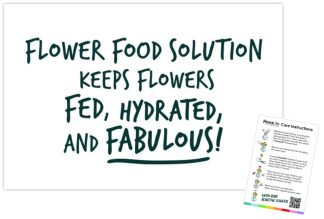 "Fabulous" Care Instructions - 60mm x 90mm OASIS® Florist Cards