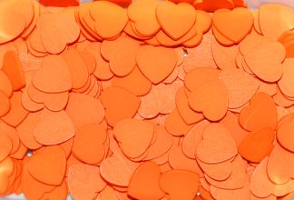12mm Orange Mini Wooden Hearts