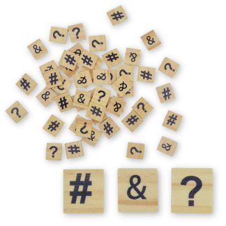 Symbol Scrabble Tiles