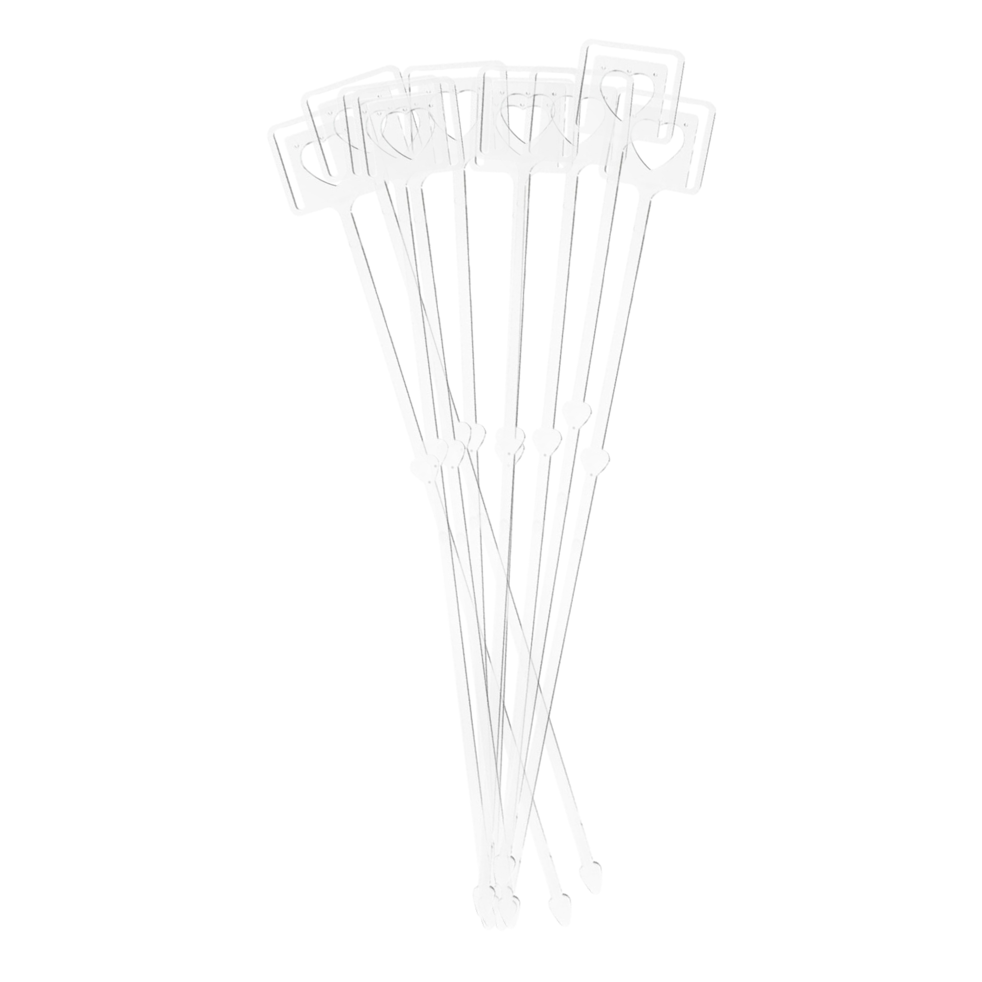 Square Hearts Clear Card Holders - Florist Cardettes - Image 4