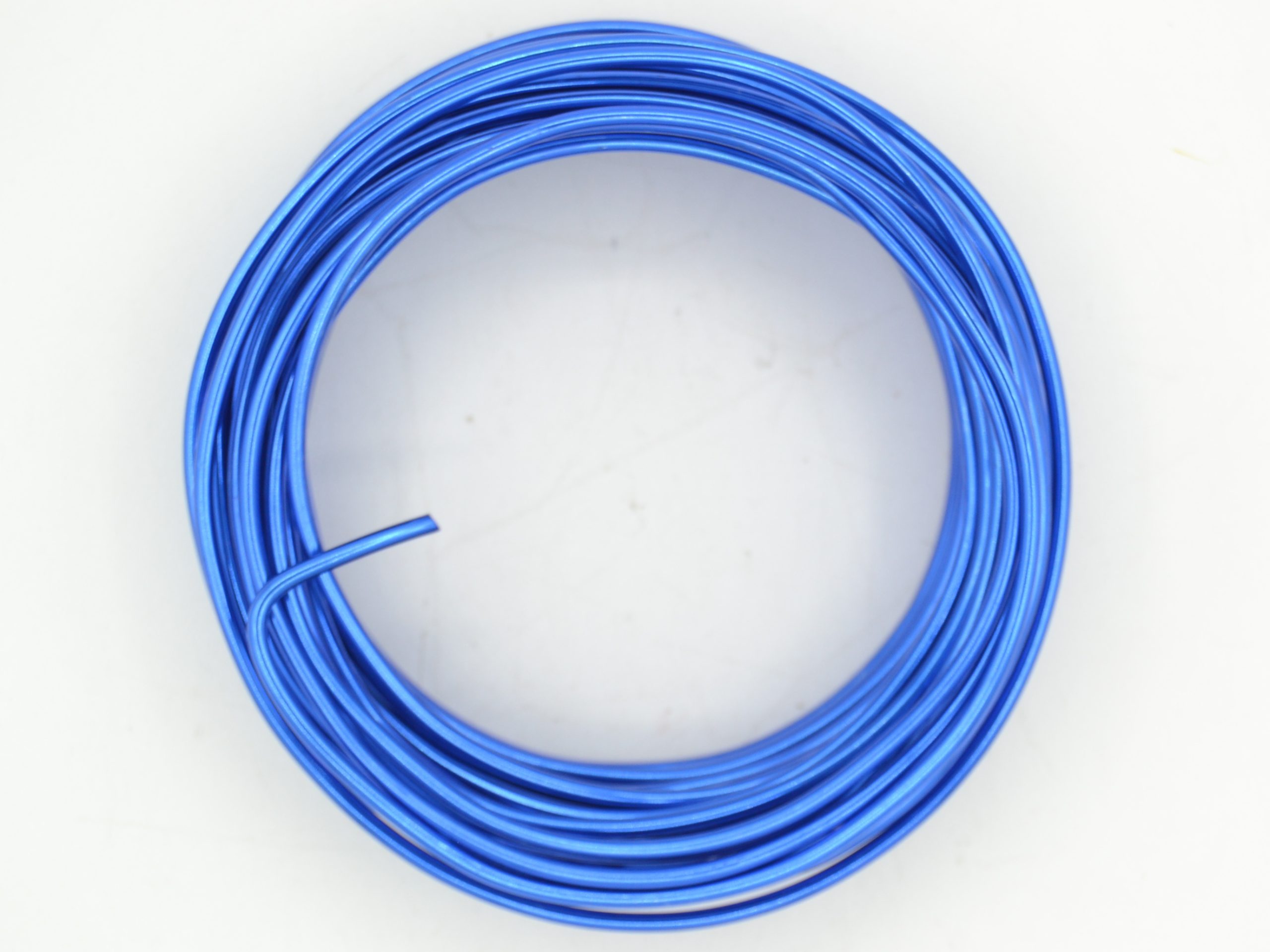 Pack of 1 - Royal Blue 2.5mm x 10m Aluminium Wire