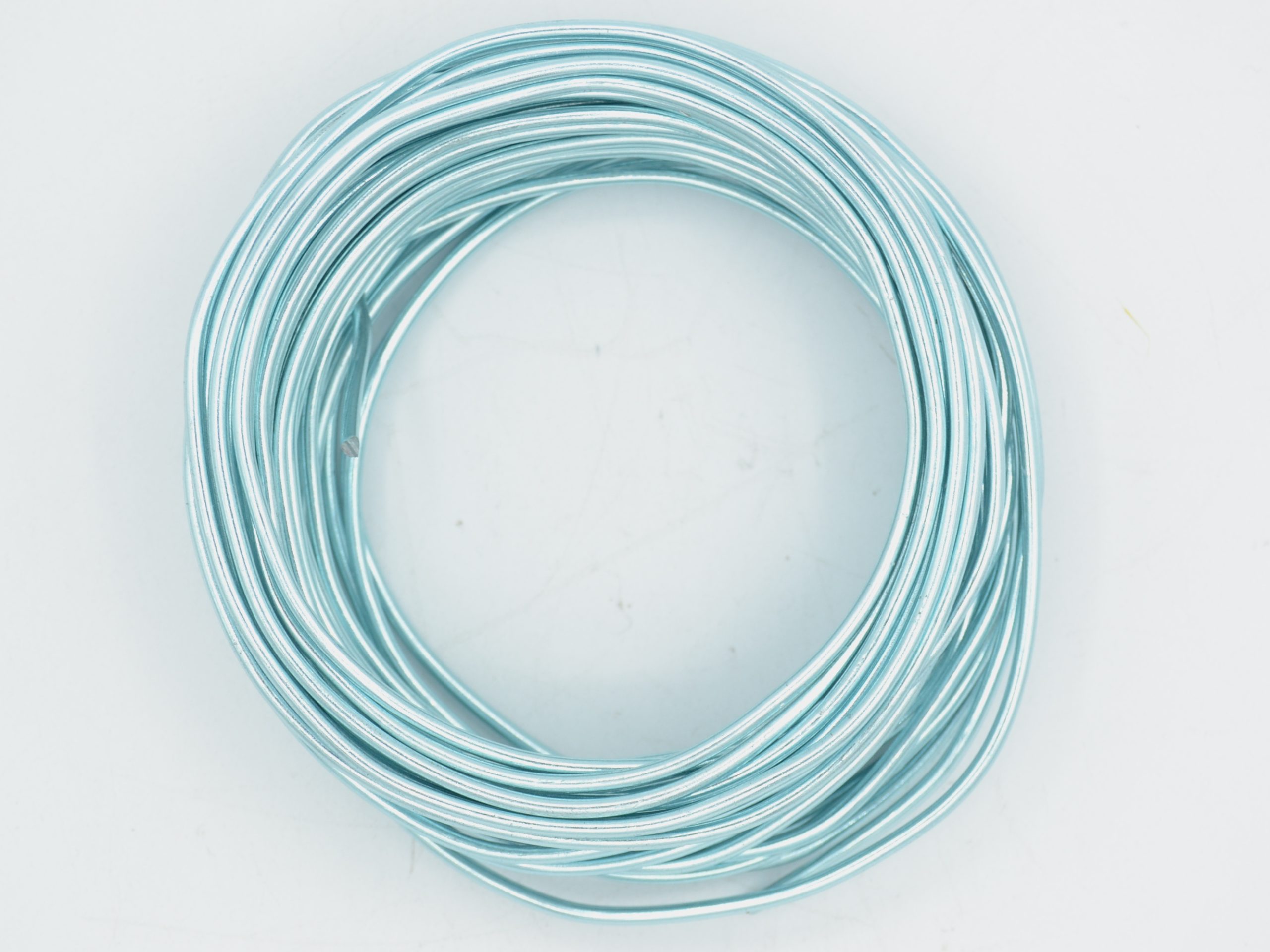 Pack of 1 - Sky Blue 2.5mm x 10m Aluminium Wire
