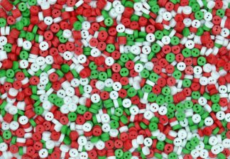 3mm Circles - Christmas Mix - Mini Doll Buttons for Dolls & Soft Toys Clothes