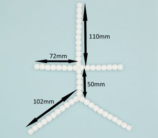 9.5mm 225mm Skeleton - Soft Toy Skeletons - Posable Frames