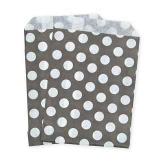 5" x 7" Black Polka Dot Paper Sweet Party Bags