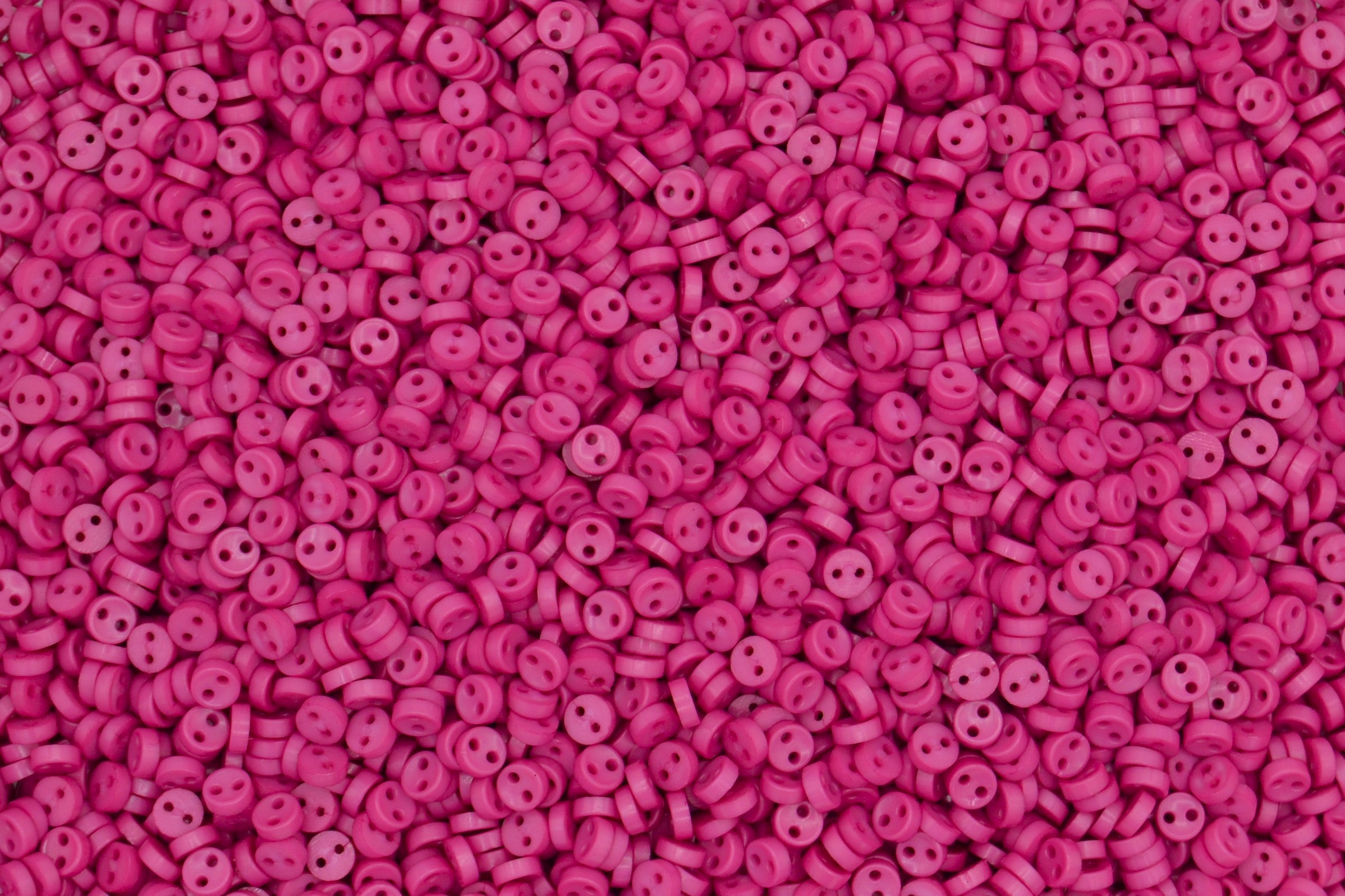 5mm Cerise Round Mini Doll Buttons - Dolls & Soft Toys Clothes
