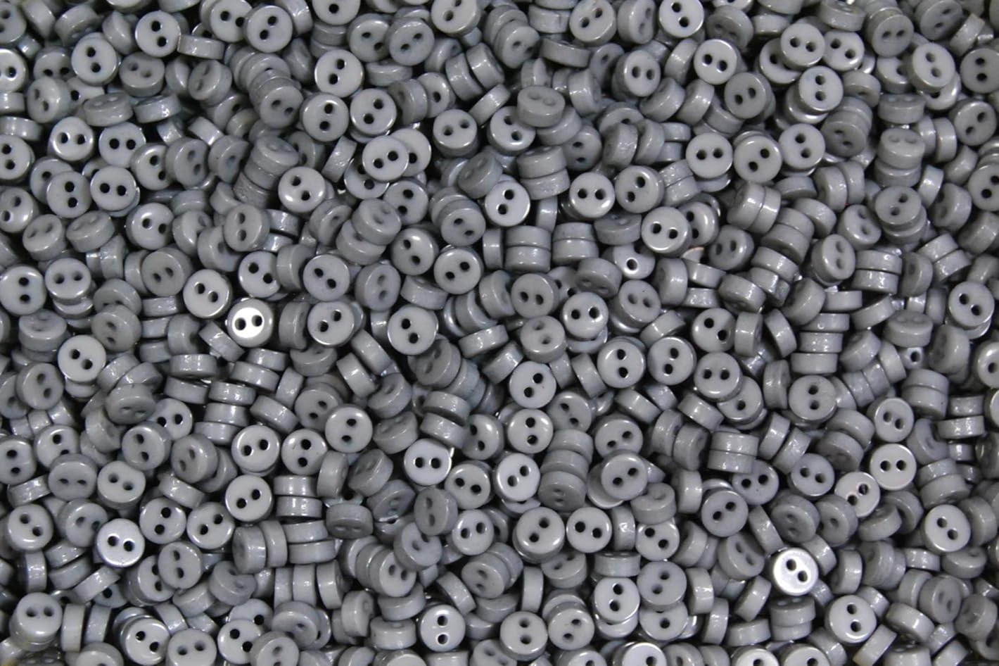 5mm Grey Round Mini Doll Buttons - Dolls & Soft Toys Clothes