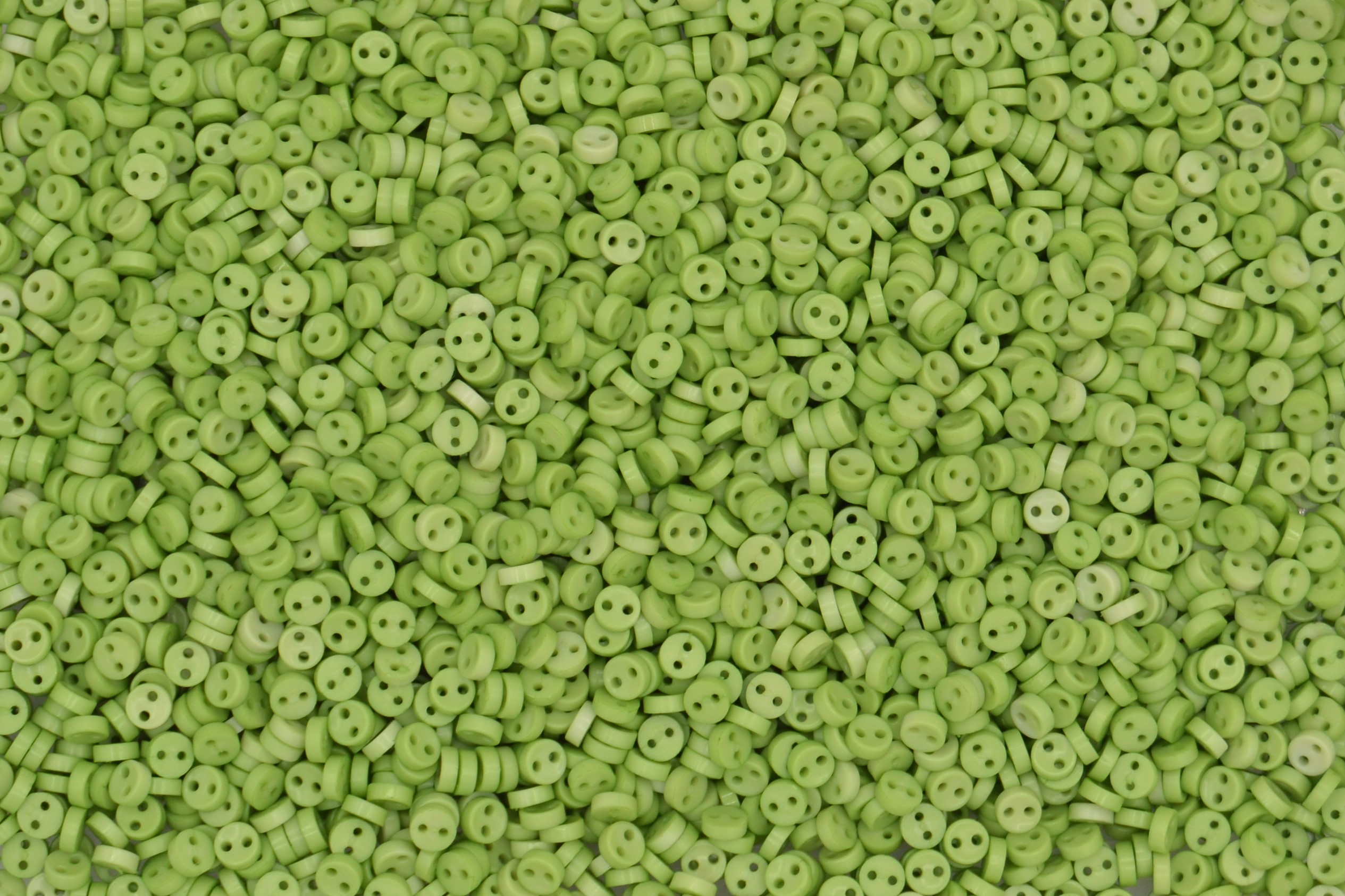 5mm Light Green Round Mini Doll Buttons - Dolls & Soft Toys Clothes