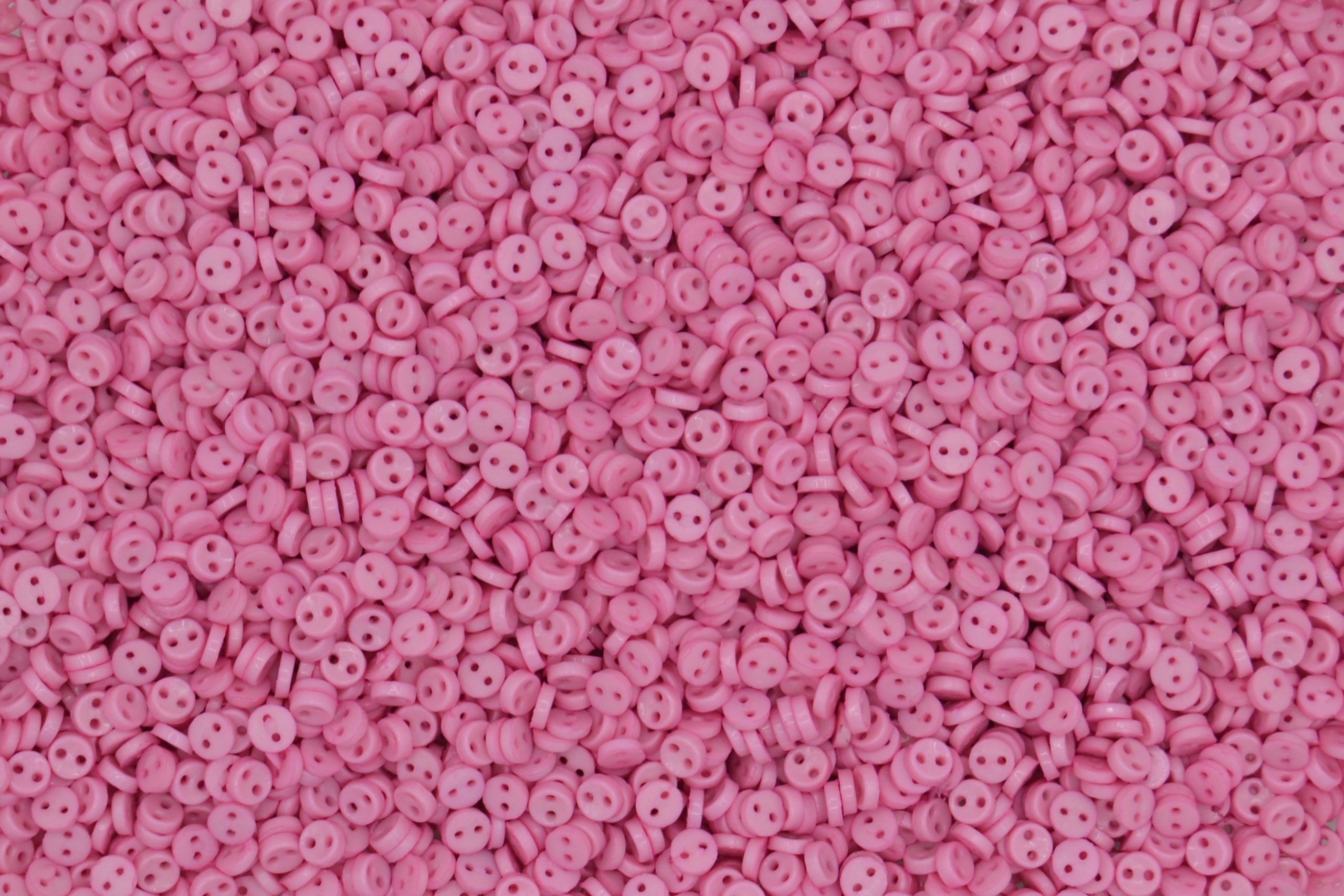 5mm Pink Round Mini Doll Buttons - Dolls & Soft Toys Clothes