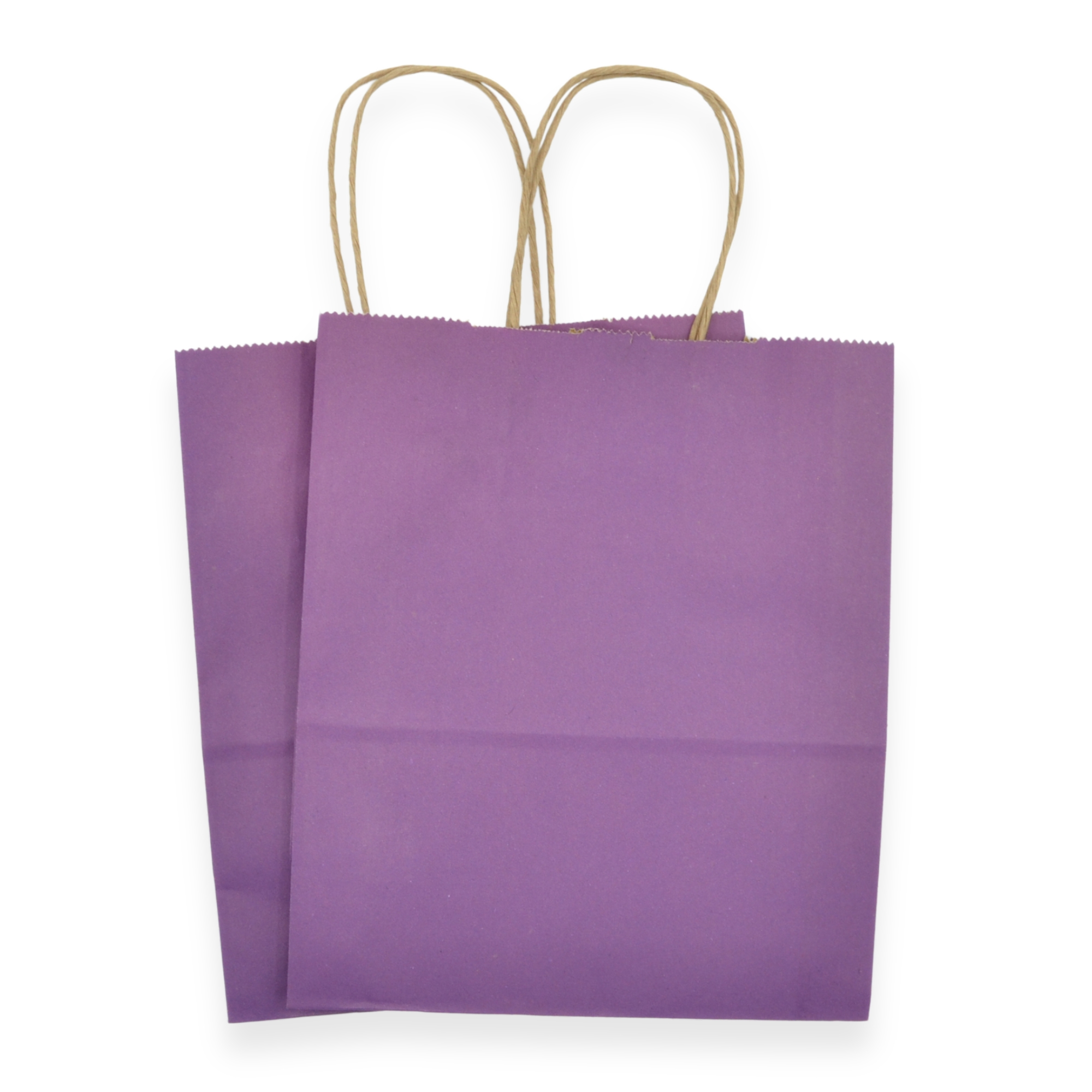 Dark Purple Block Bottom Paper Party Bags - Image 3