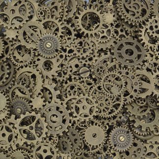 Mixed Pack 13 Steampunk Cogs - Antique Bronze