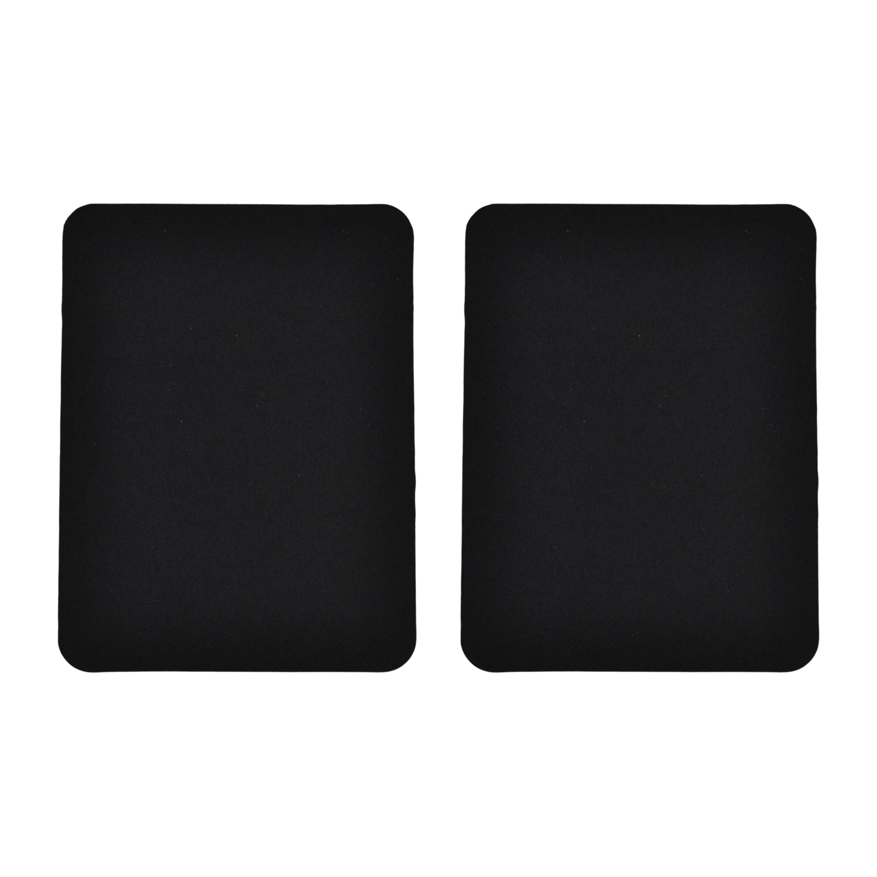 Black Iron On Gabardine Elbow Patches - 125mm x 95mm