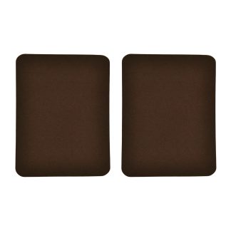Dark Brown Iron On Gabardine Elbow Patches - 125mm x 95mm