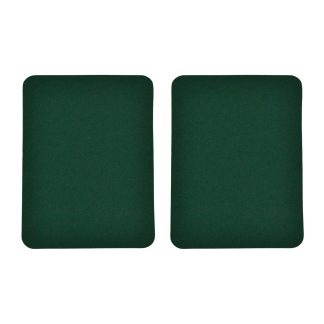 Dark Green Iron On Gabardine Elbow Patches - 125mm x 95mm