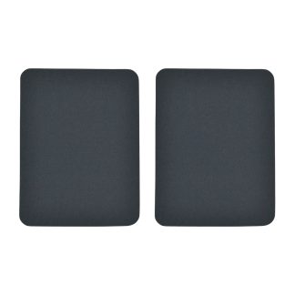 Dark Grey Iron On Gabardine Elbow Patches - 125mm x 95mm