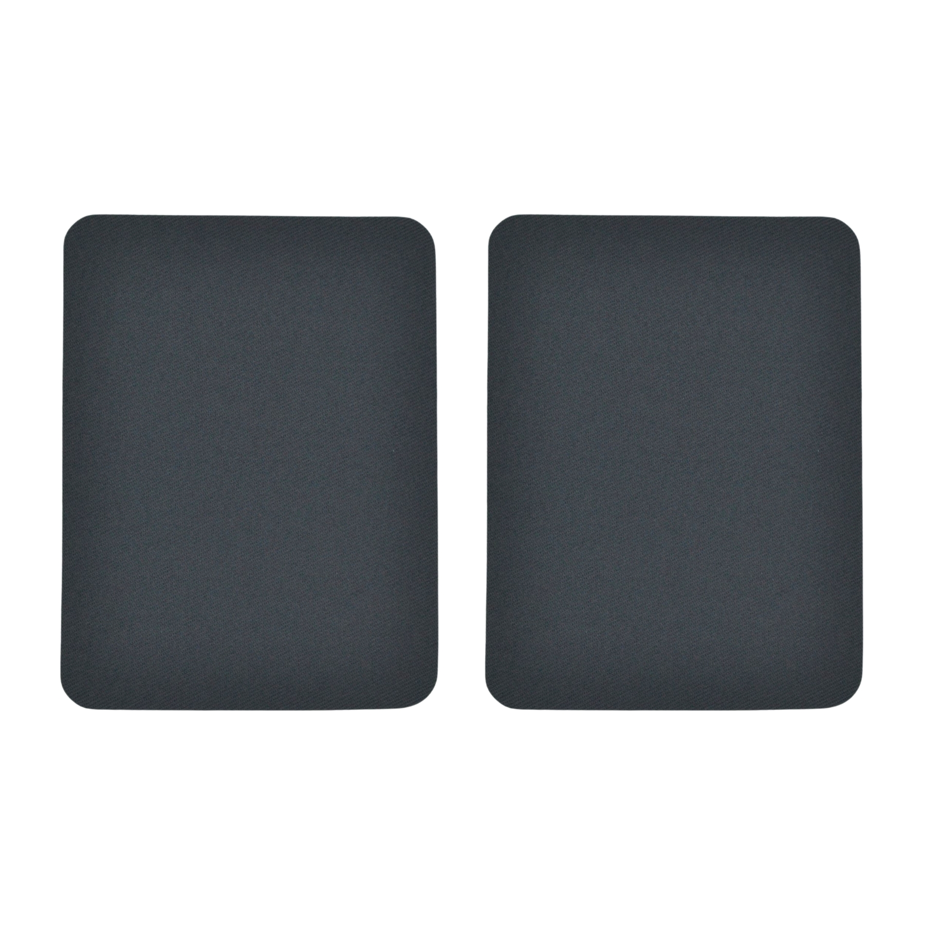 Dark Grey Iron On Gabardine Elbow Patches - 125mm x 95mm