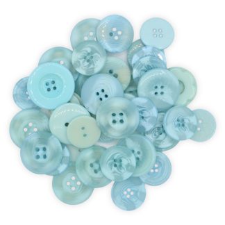 Large Celeste Blue Buttons