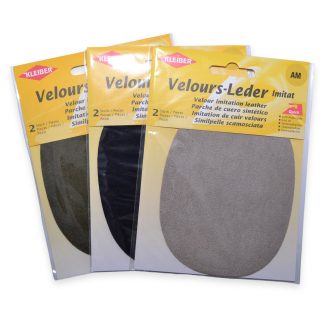 Kleiber Faux Velour Leather Elbow Patches