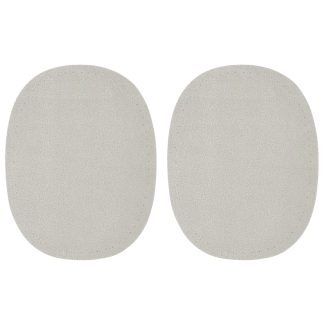 Kleiber Beige Faux Velour Leather - 125mm x 100mm Elbow Patches