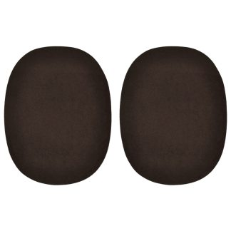 Kleiber Dark Brown Faux Velour Leather - 125mm x 100mm Elbow Patches