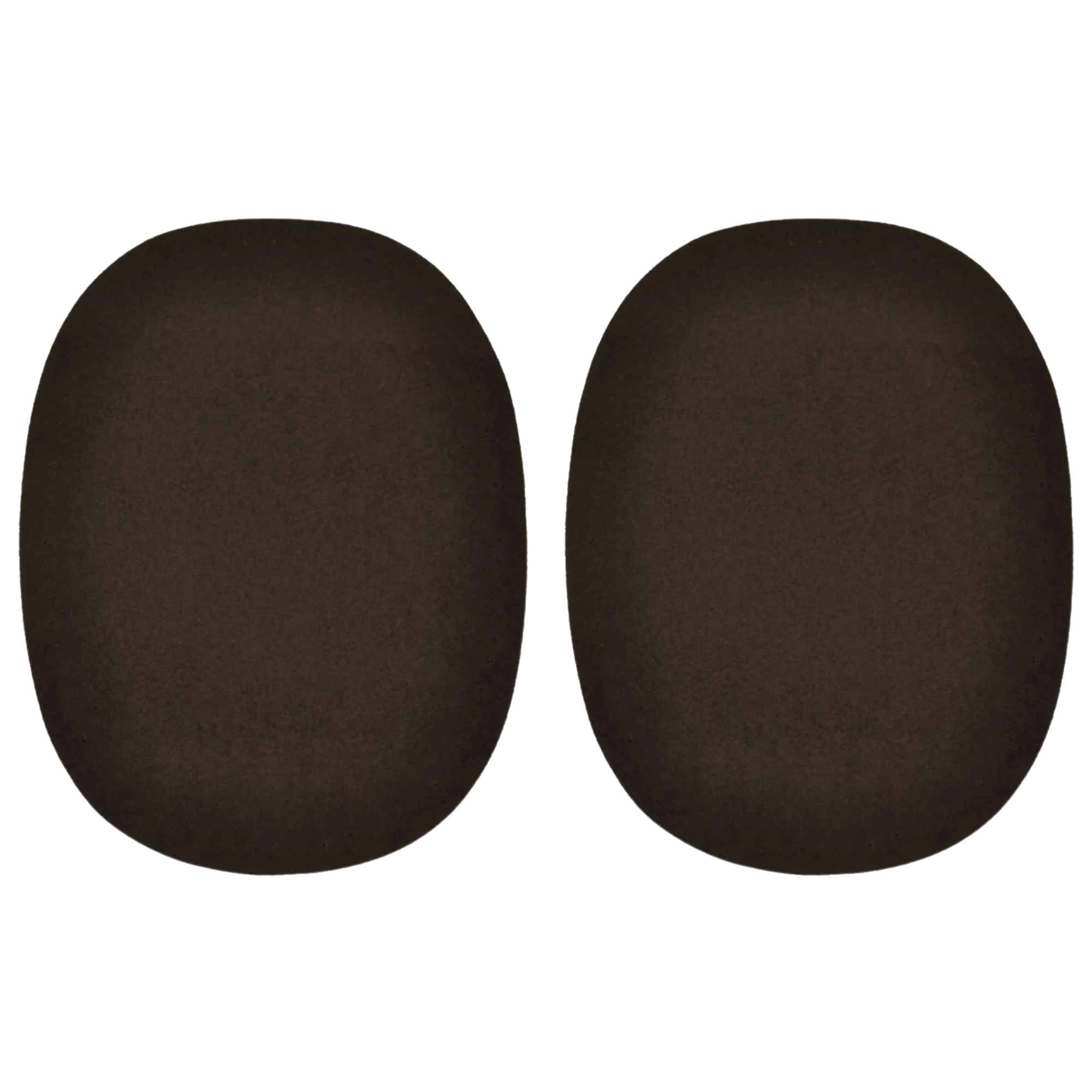 Kleiber Dark Brown Faux Velour Leather - 125mm x 100mm Elbow Patches