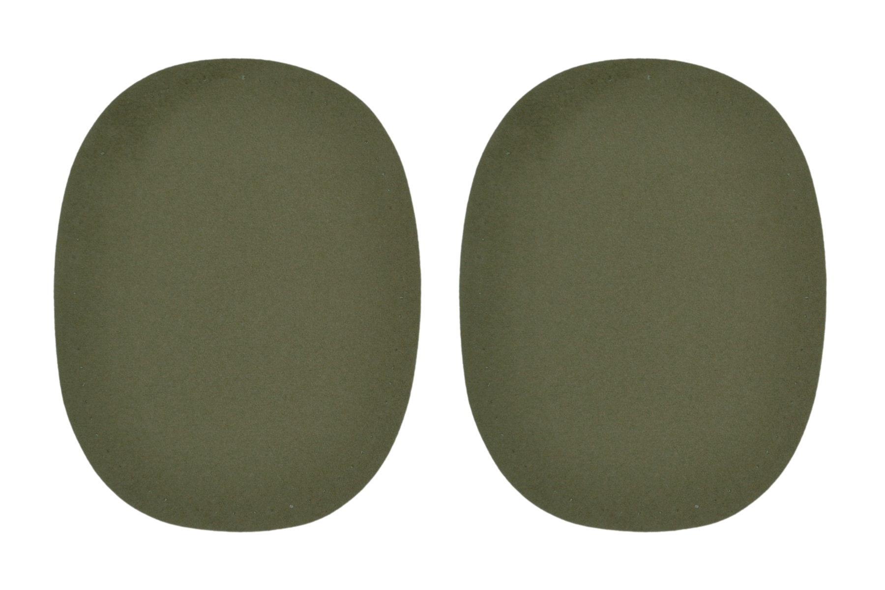 Kleiber Olive Green Faux Velour Leather - 125mm x 100mm Elbow Patches