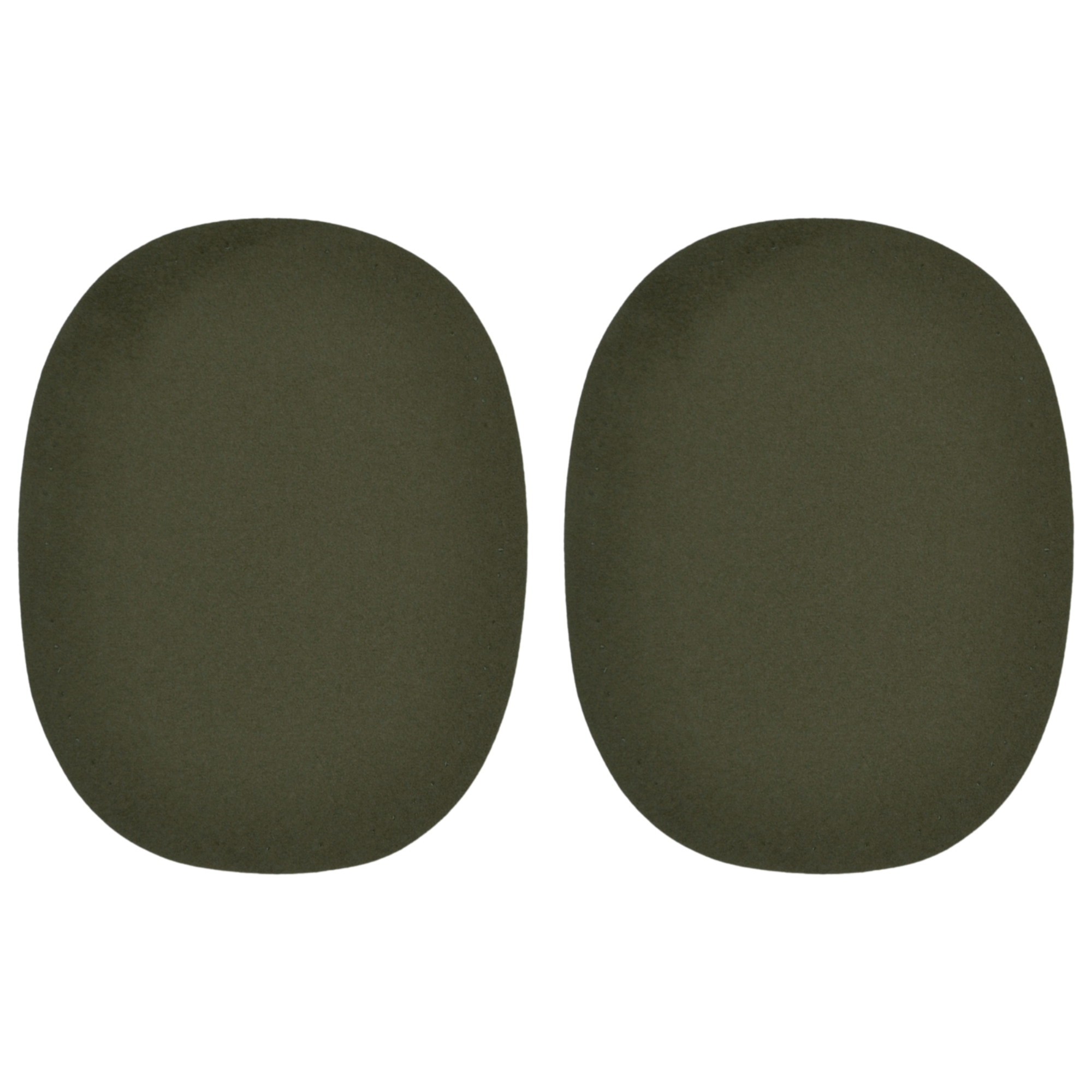 Kleiber Olive Green Faux Velour Leather - 125mm x 100mm Elbow Patches