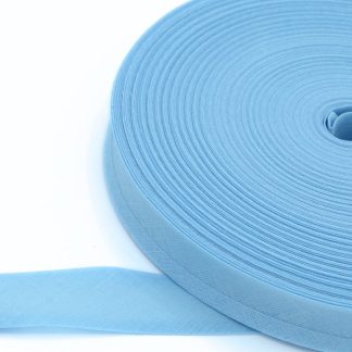 Bias Binding/Tape - 25mm Cotton - Sky
