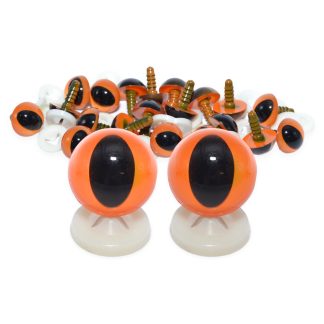 Orange Cats Eyes Plastic Backs