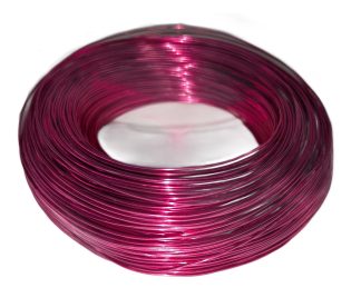 Pack of 1 - Camelia Pink 1.0mm x 200m Aluminium Wire