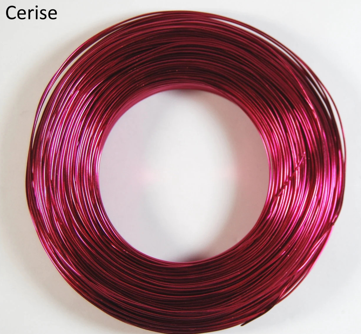 Pack of 1 - Cerise Pink 1.5mm x 100m Aluminium Wire