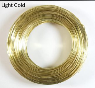 Pack of 1 - Light Gold 1.0mm x 200m Aluminium Wire