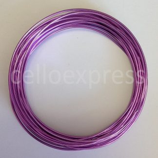 Pack of 1 - Lavender 2mm x 50m Aluminium Wire