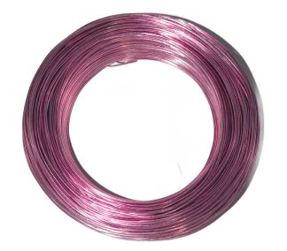 Pack of 1 - Pearl Pink 1.5mm x 100m Aluminium Wire