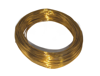 Pack of 1 - Yellow Gold 1.5mm x 100m Aluminium Wire