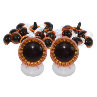 Orange Owl Eyes Plastic Backs
