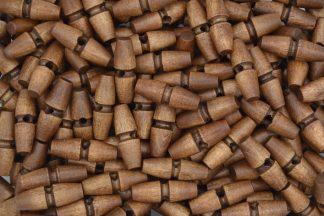 Duffle Coat Wooden Toggle Buttons - Dark Brown 2 - 30mm x 10mm