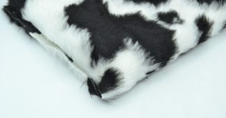 Black Cow Animal Fur - Quality Fake Fur