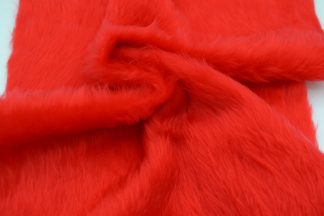 Red Fun Fur - Quality Fake Fur 15mm Pile